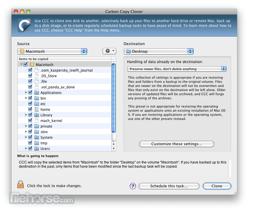carbon copy cloner mac free